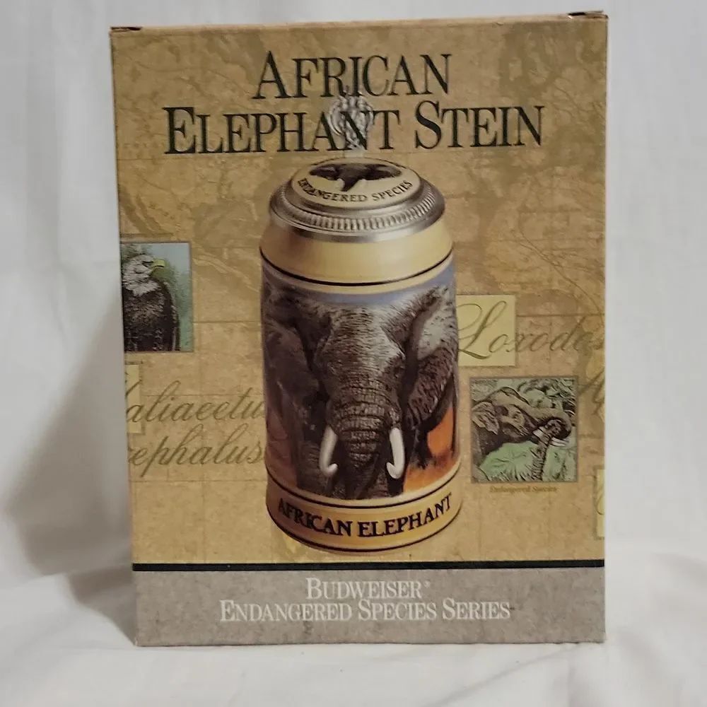 Budweiser African elephant stein